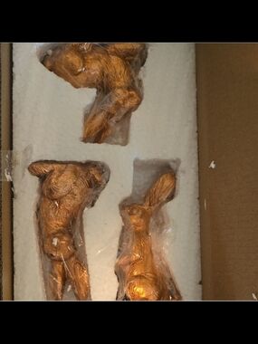 Set of Metallic Gold Bunny Figurines - Unbranded